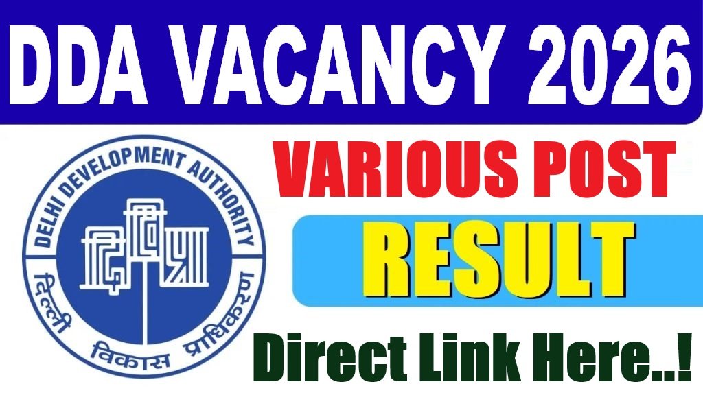 DDA JSA Steno Result 2026 OUT