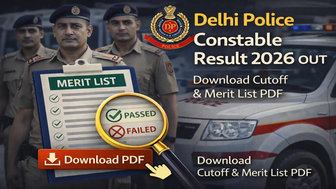 Delhi Police Constable Result 2026 OUT