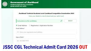 JSSC CGL Technical JTGLCCE Admit Card 2026