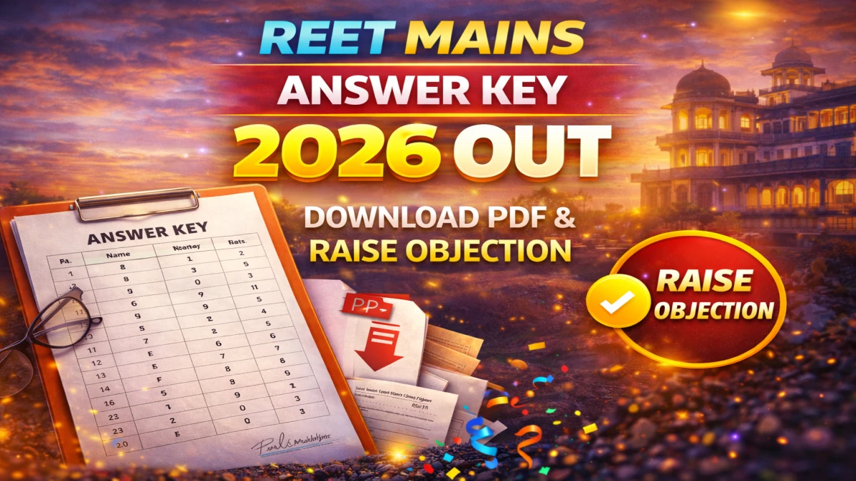 REET Mains Answer Key 2026 Out