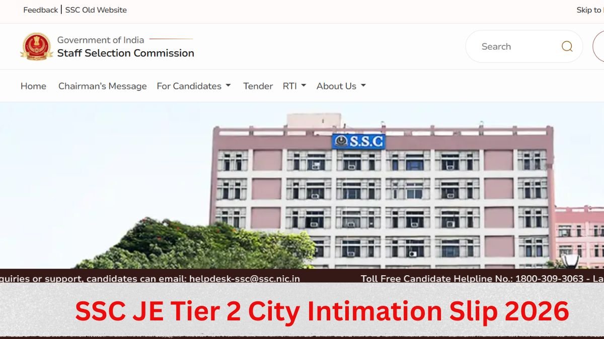 SSC JE Tier 2 Admit Card 2026 Out